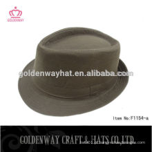 Cheap Blank Brown Fedora Hat para homem